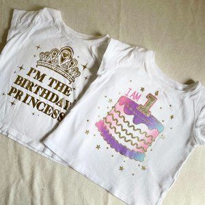 Children's Place 1st Birthday T shirts 12-18 months